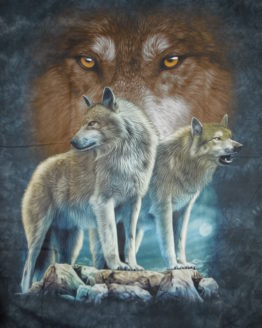 vente en ligne t-shirts animaux enfant adulte loup